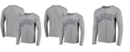 Concepts Sport Men's Gray Seattle Seahawks Takeaway Henley Long Sleeve Sleep T-shirt